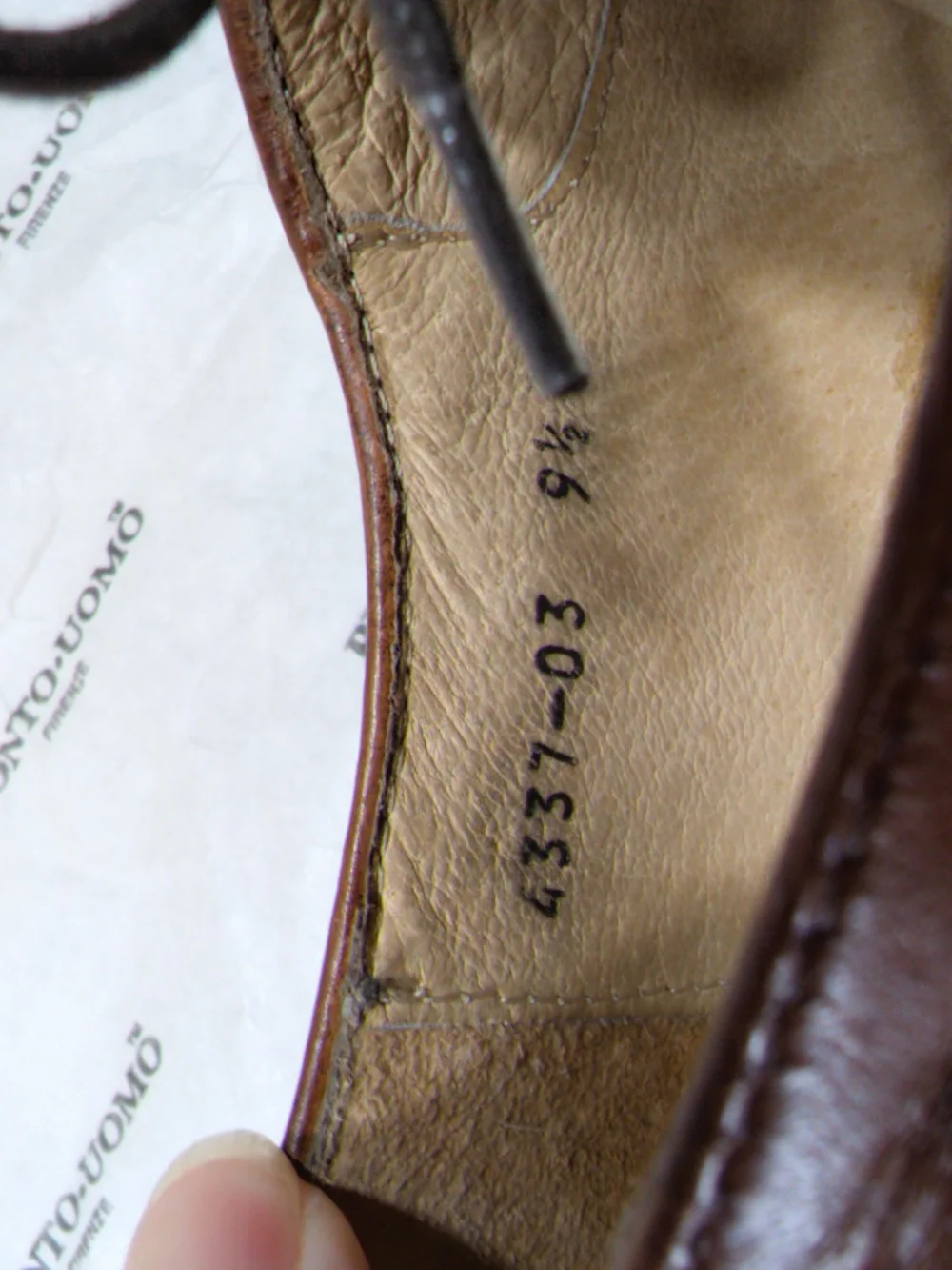 Pronto Uomo Brown Leather Derby Shoes